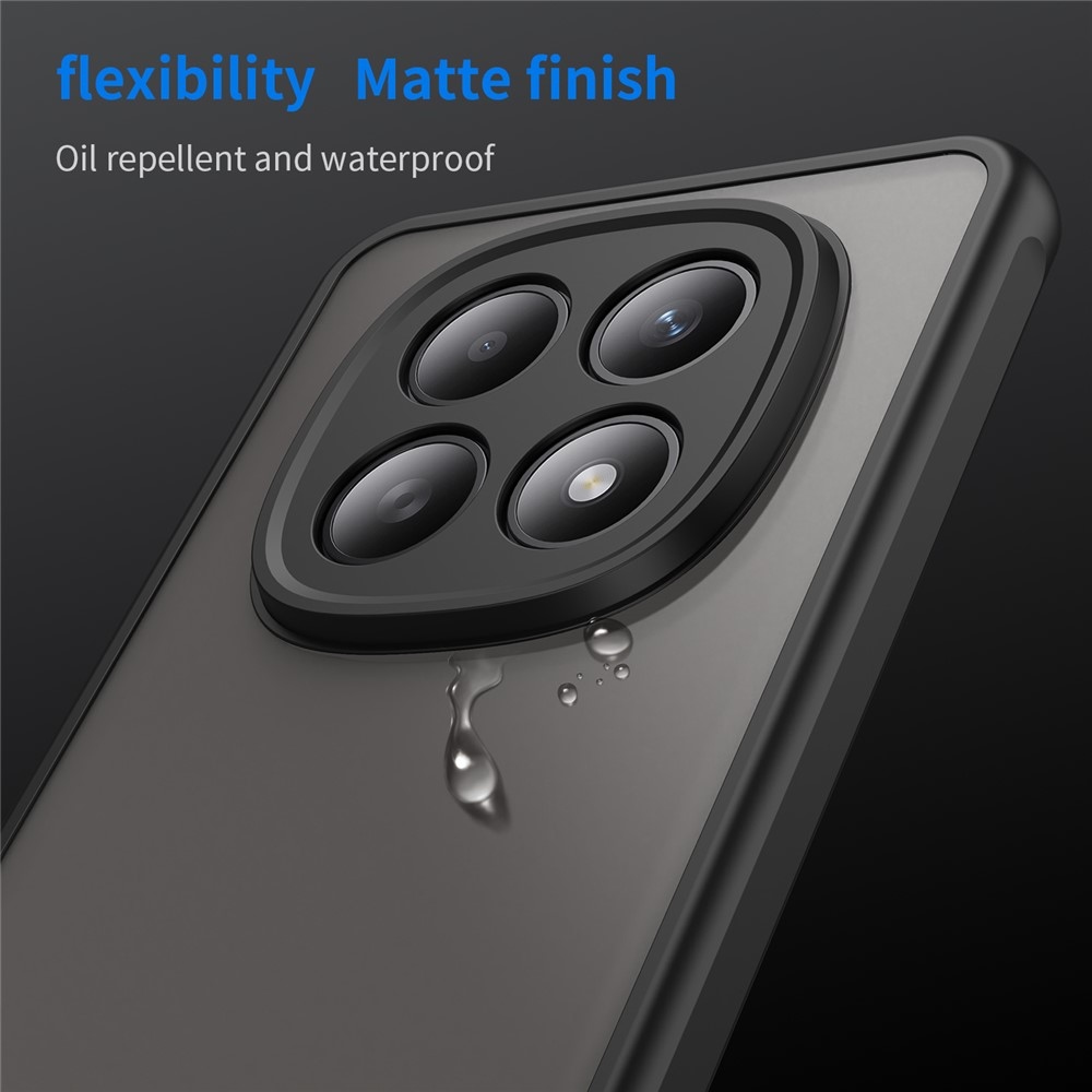 Gél tok kemény hátlappal a Xiaomi Poco M8 5G/Redmi Note 15 5G/Note 15 4G számára - fekete