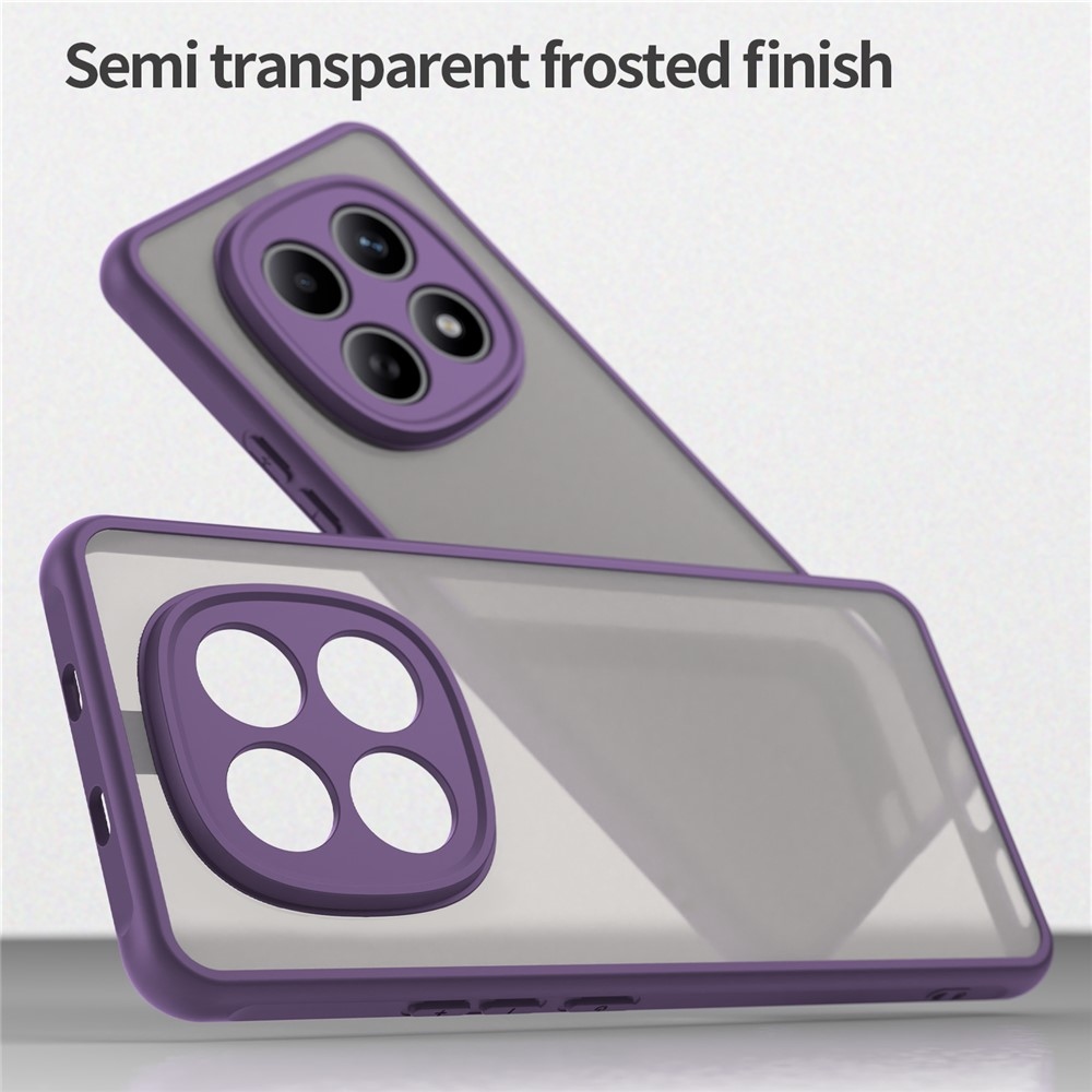 Gél tok kemény hátlappal a Xiaomi Poco M8 5G/Redmi Note 15 5G/Note 15 4G számára - lila