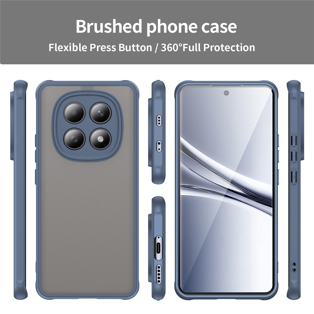 Gél tok kemény hátlappal Xiaomi Poco M8 5G/Redmi Note 15 5G/Note 15 4G - kék