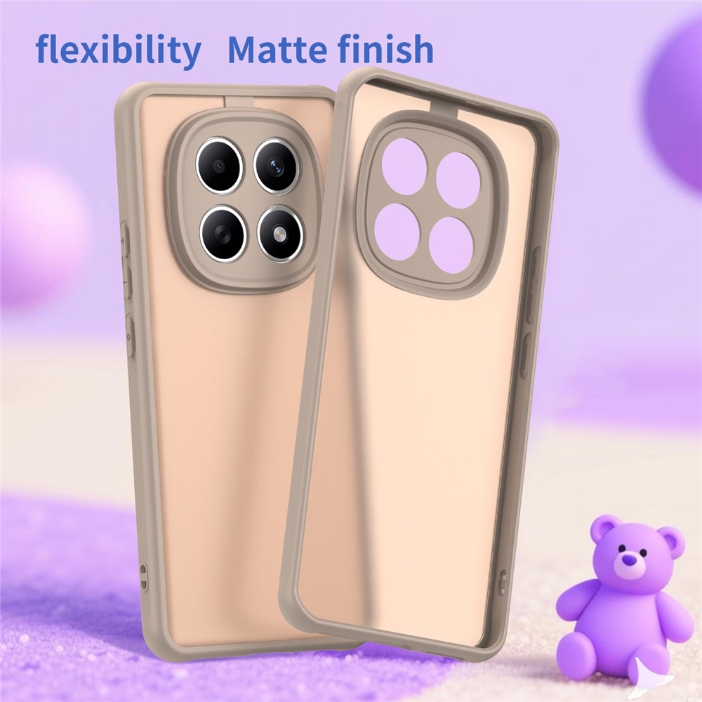 Gél tok kemény hátlappal Xiaomi Poco M8 5G/Redmi Note 15 5G/Note 15 4G - narancssárga