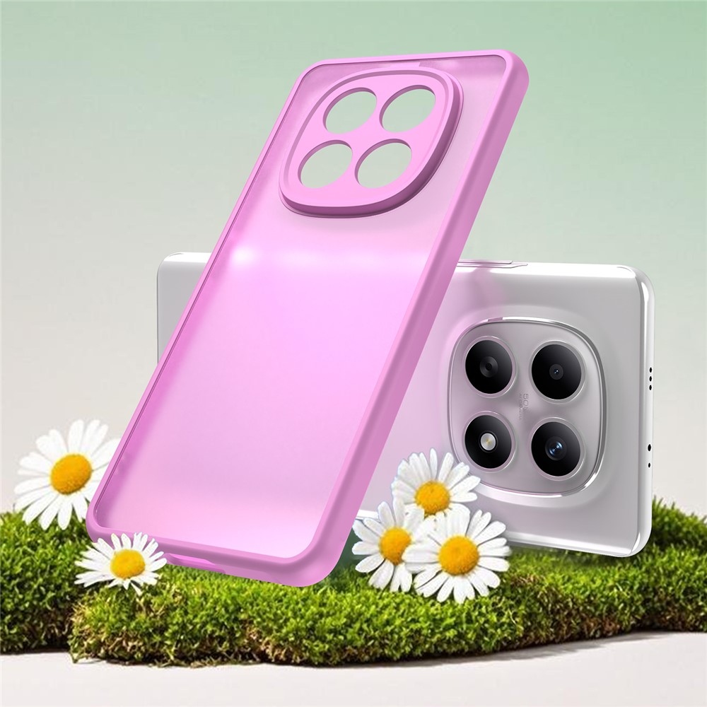 Gél tok kemény hátlappal Xiaomi Poco M8 5G/Redmi Note 15 5G/Note 15 4G - világos lila