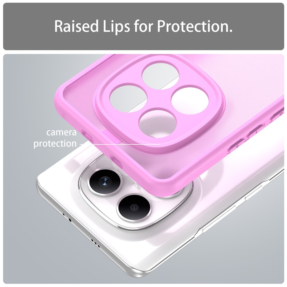 Gél tok kemény hátlappal Xiaomi Poco M8 5G/Redmi Note 15 5G/Note 15 4G - világos lila