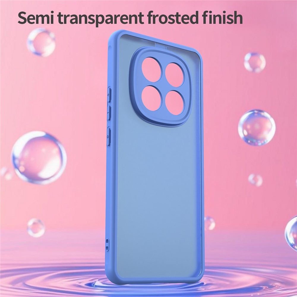 Gél tok kemény hátlappal a Xiaomi Poco M8 5G/Redmi Note 15 5G/Note 15 4G számára - világoskék színben