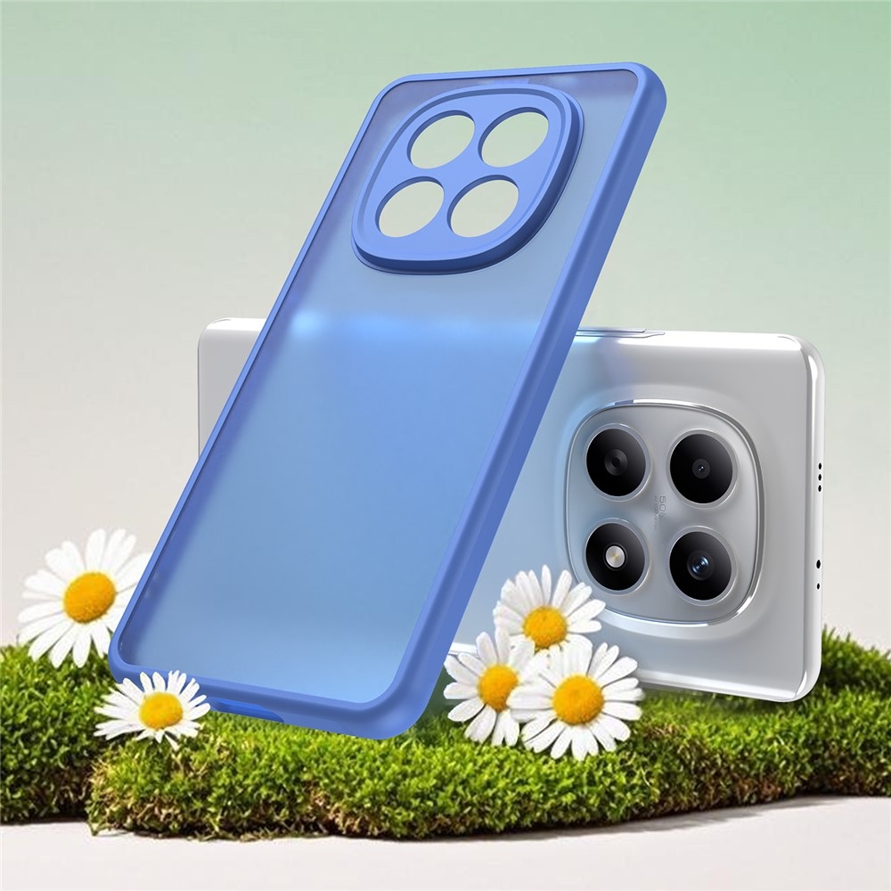 Gél tok kemény hátlappal a Xiaomi Poco M8 5G/Redmi Note 15 5G/Note 15 4G számára - világoskék színben