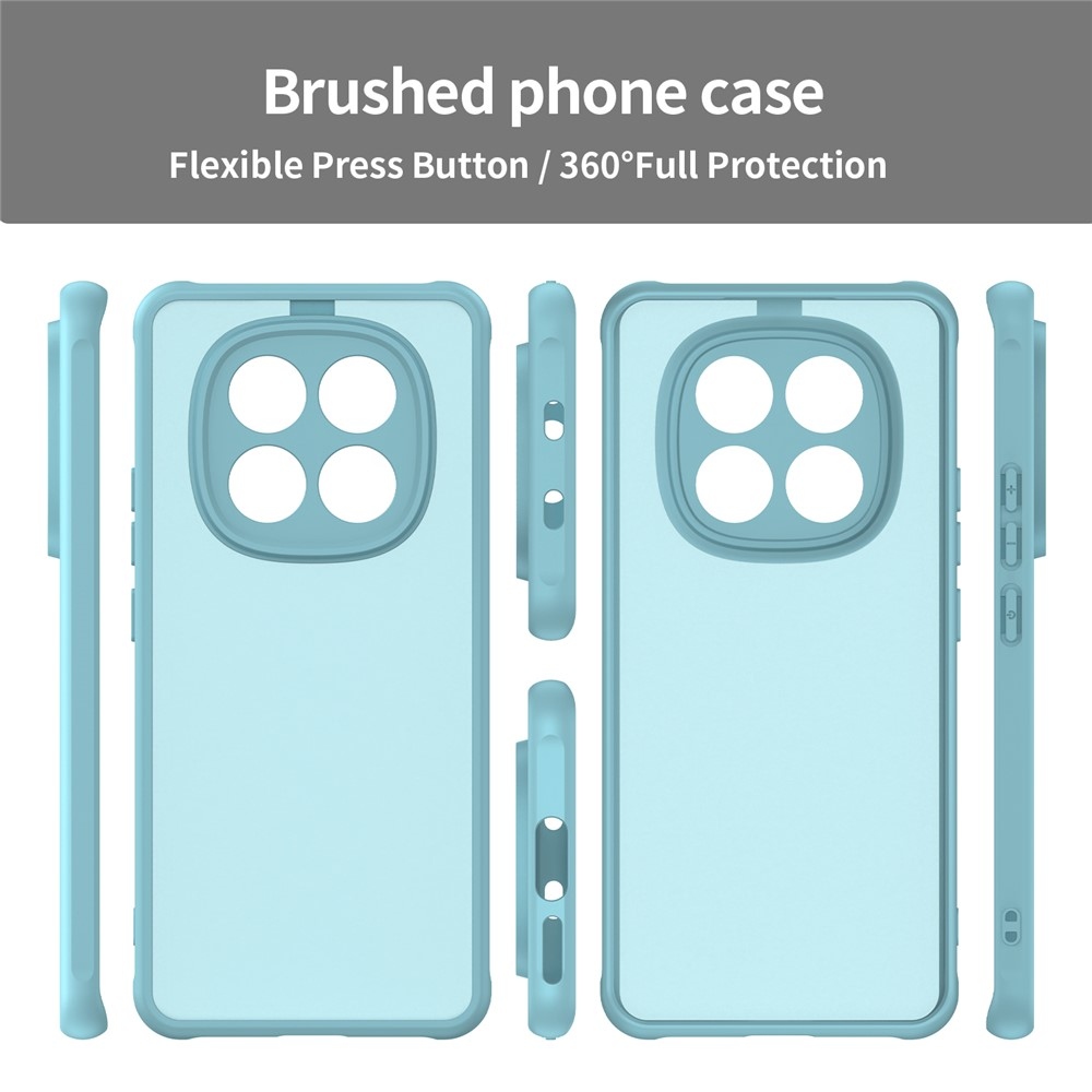 Gél tok kemény hátlappal Xiaomi Poco M8 5G/Redmi Note 15 5G/Note 15 4G - világoszöld