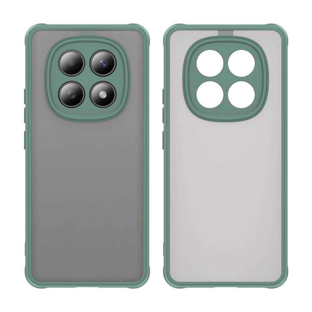 Gél tok kemény hátlappal a Xiaomi Poco M8 5G/Redmi Note 15 5G/Note 15 4G számára - zöld