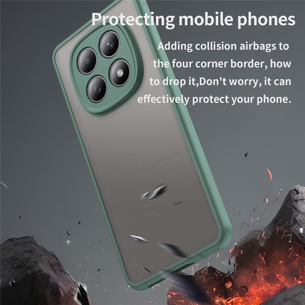 Gél tok kemény hátlappal a Xiaomi Poco M8 5G/Redmi Note 15 5G/Note 15 4G számára - zöld