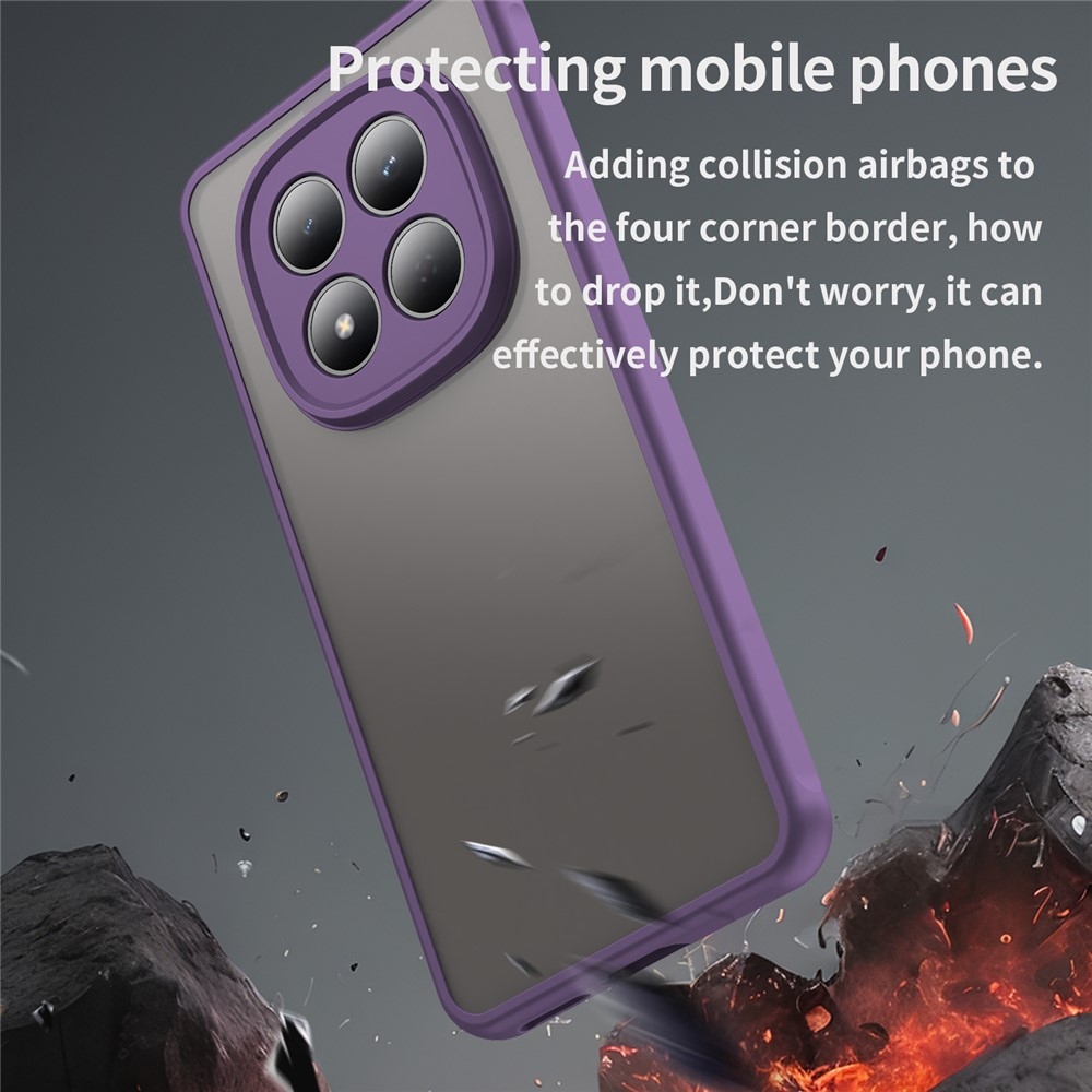 Gél tok kemény hátlappal Xiaomi Redmi Note 15 Pro 4G - lila