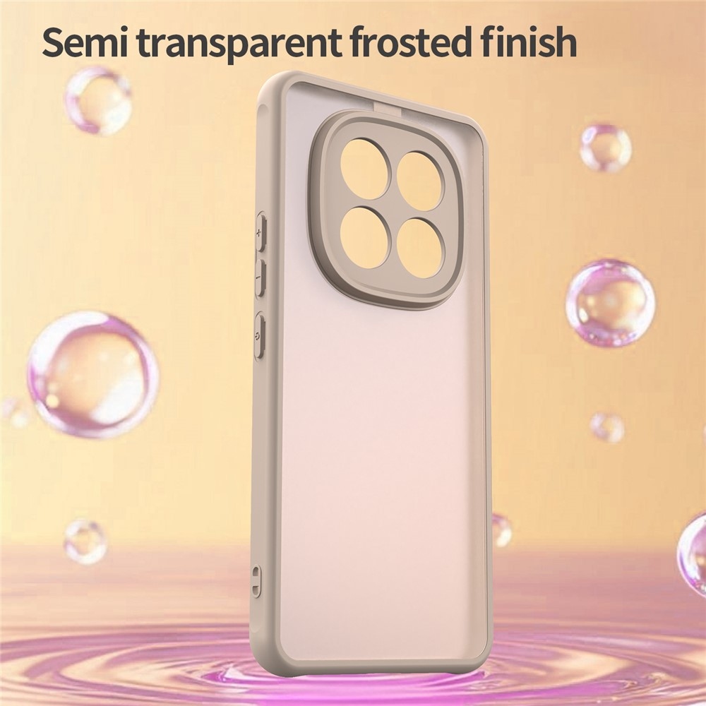 Gél tok kemény hátlappal Xiaomi Redmi Note 15 Pro 4G - narancssárga színben