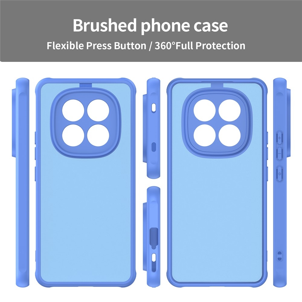 Gél tok kemény hátlappal Xiaomi Redmi Note 15 Pro 4G - világoskék színben