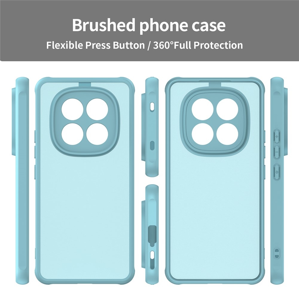 Gél tok kemény hátlappal a Xiaomi Redmi Note 15 Pro 4G-hez - világoszöld