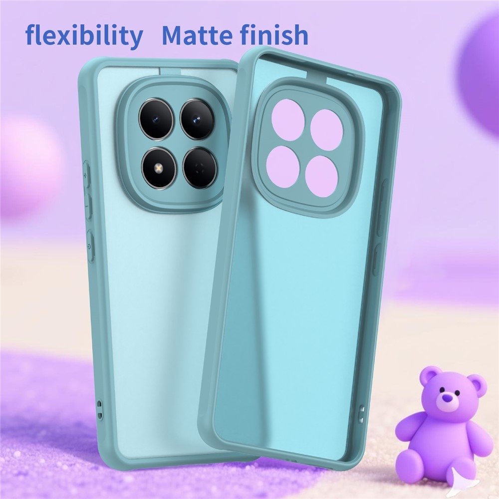 Gél tok kemény hátlappal a Xiaomi Redmi Note 15 Pro 4G-hez - világoszöld