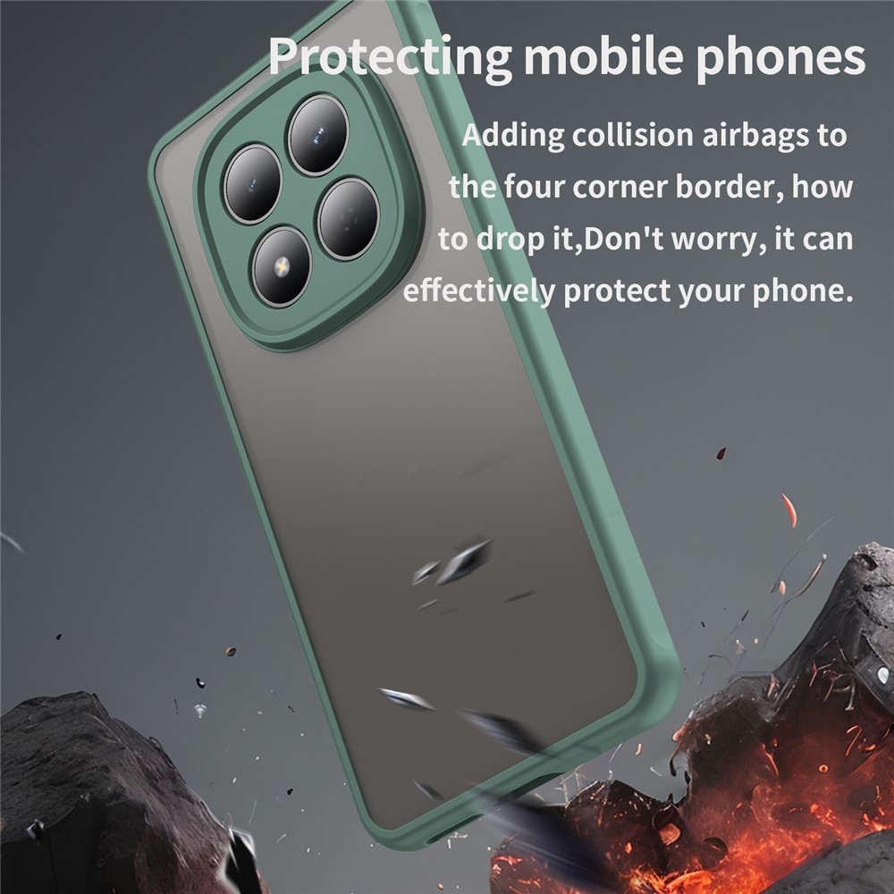 Gél tok kemény hátlappal Xiaomi Redmi Note 15 Pro 4G - zöld