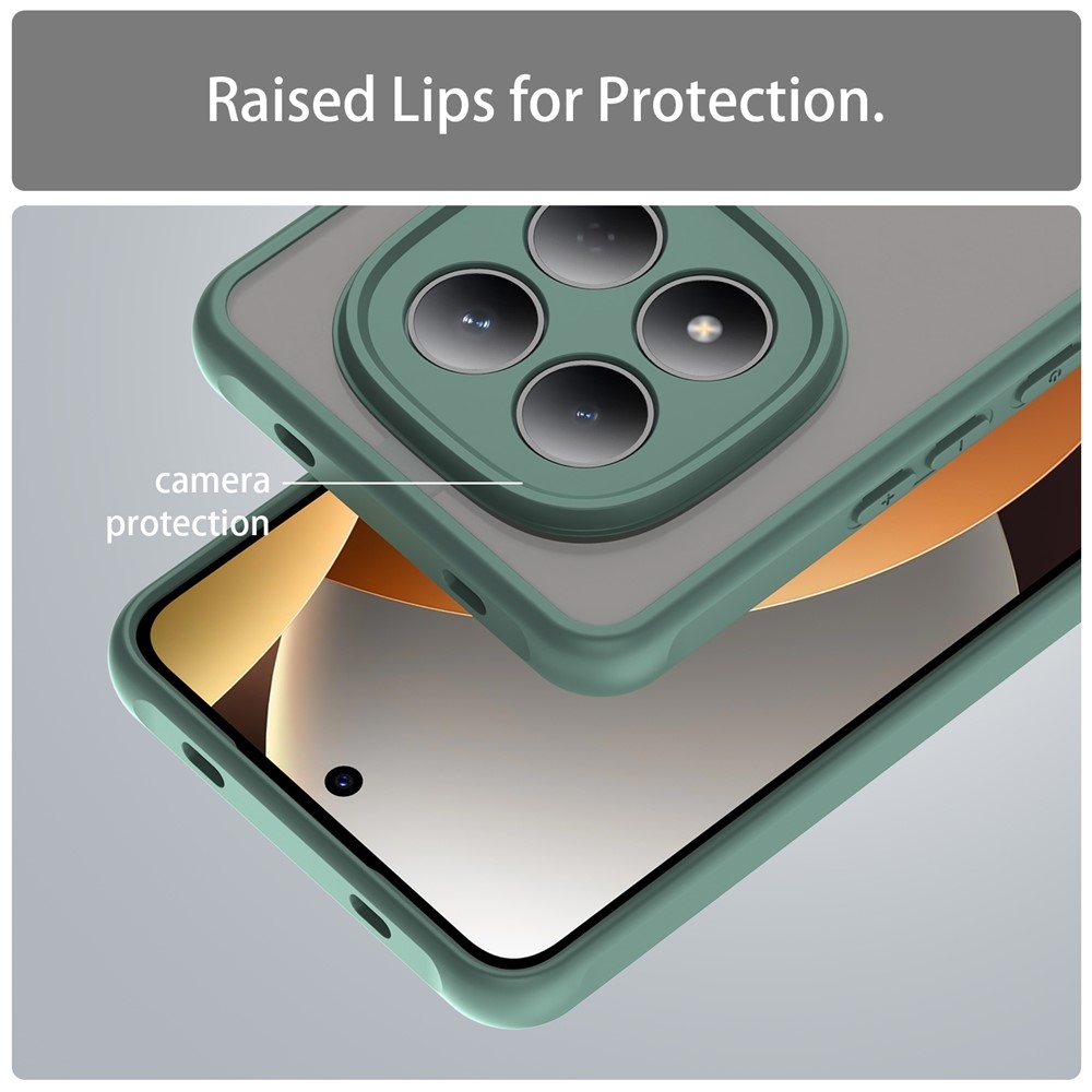 Gél tok kemény hátlappal Xiaomi Redmi Note 15 Pro 4G - zöld