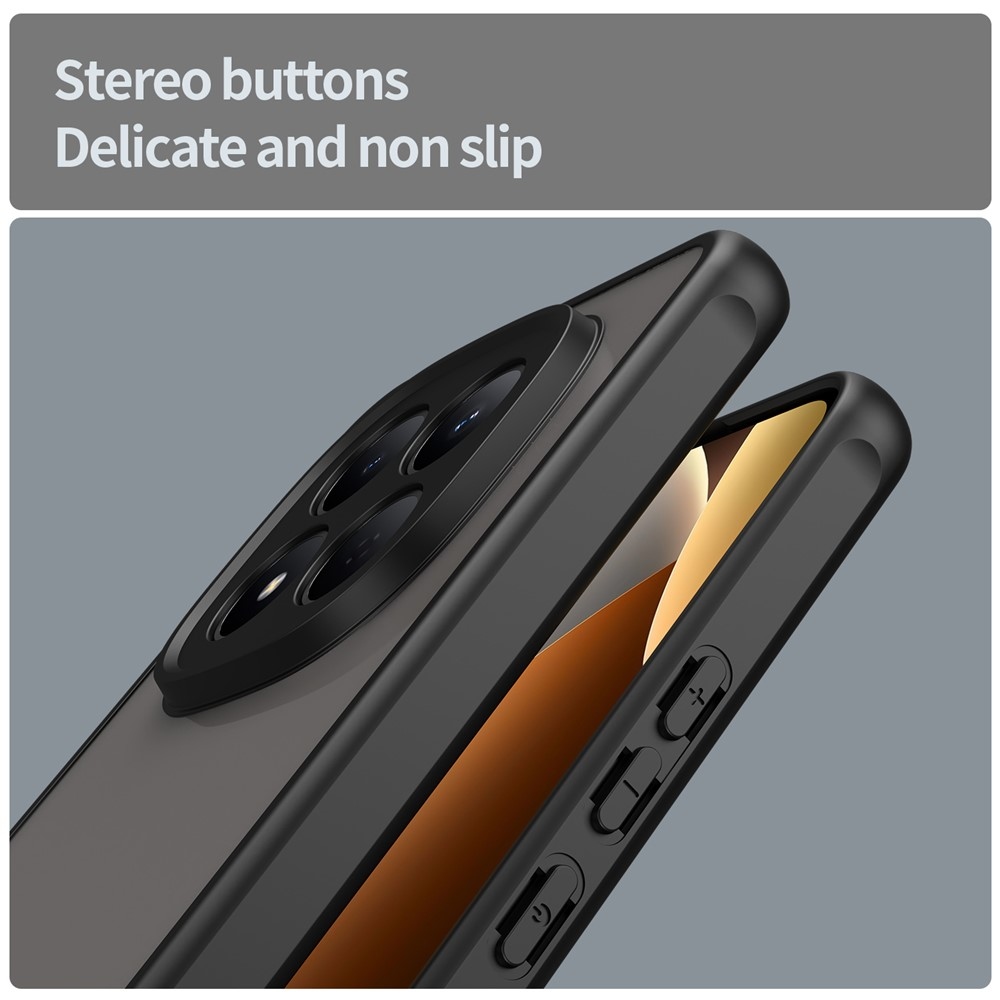 Gél tok kemény hátlappal Xiaomi Redmi Note 15 Pro 5G - fekete