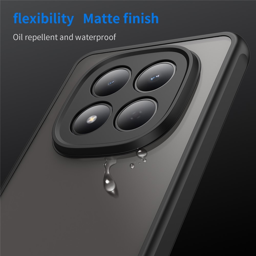 Gél tok kemény hátlappal Xiaomi Redmi Note 15 Pro 5G - fekete