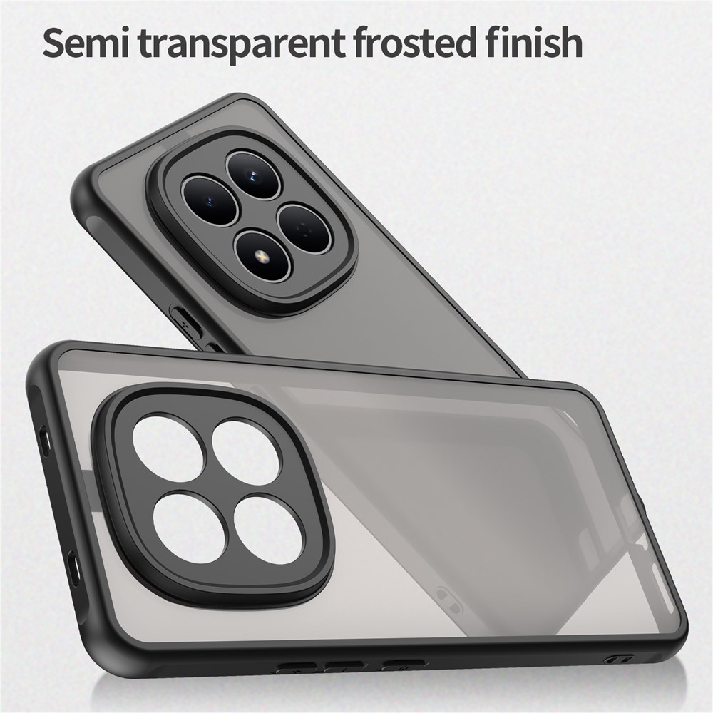 Gél tok kemény hátlappal Xiaomi Redmi Note 15 Pro 5G - fekete