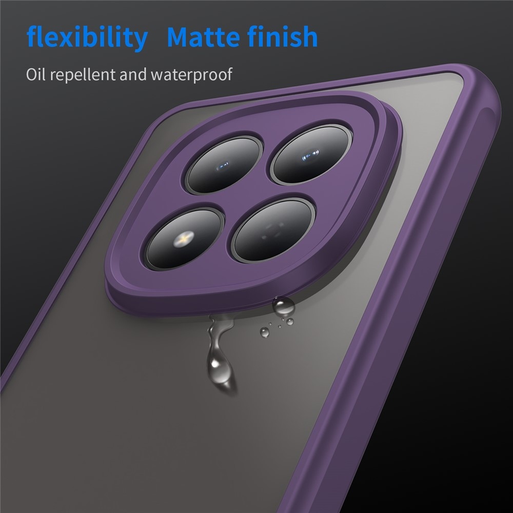 Gél tok kemény hátlappal a Xiaomi Redmi Note 15 Pro 5G-re - lila