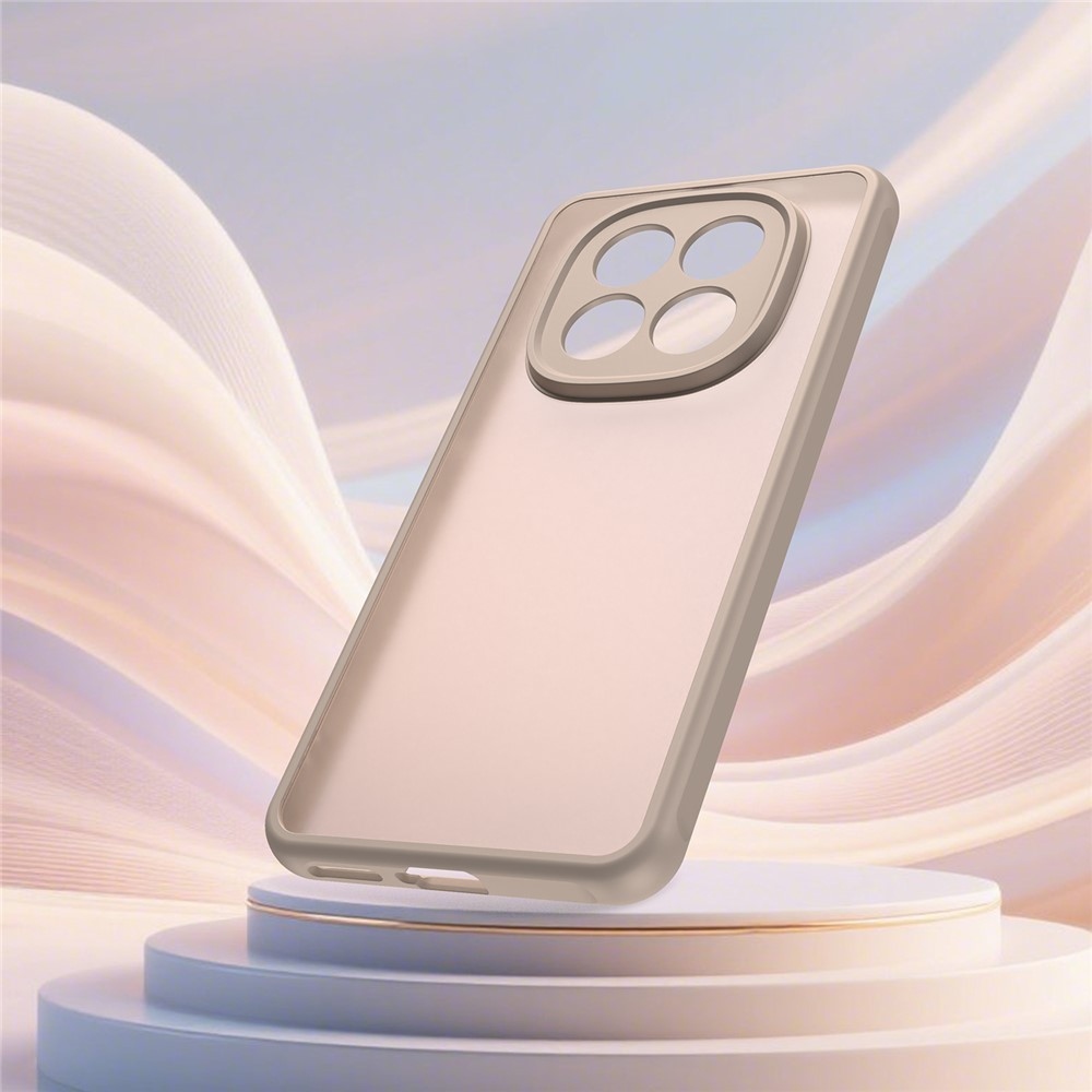 Gél tok kemény hátlappal Xiaomi Redmi Note 15 Pro 5G - narancssárga színben