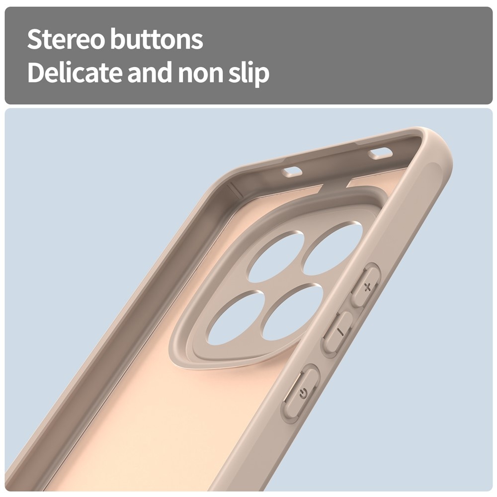 Gél tok kemény hátlappal Xiaomi Redmi Note 15 Pro 5G - narancssárga színben