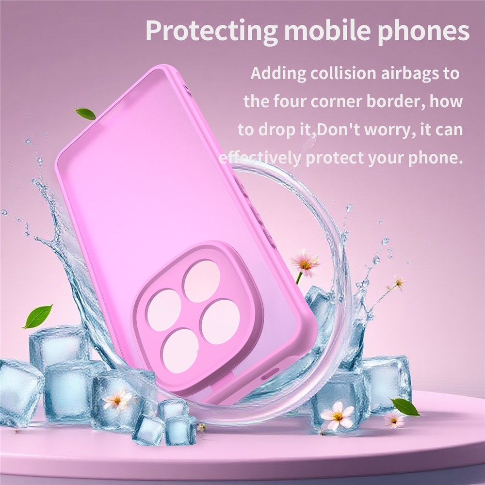 Gél tok kemény hátlappal Xiaomi Redmi Note 15 Pro 5G - világos lila