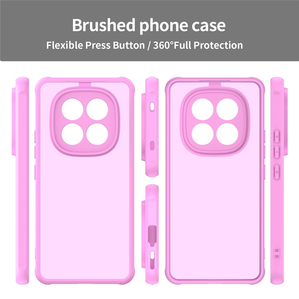 Gél tok kemény hátlappal Xiaomi Redmi Note 15 Pro 5G - világos lila