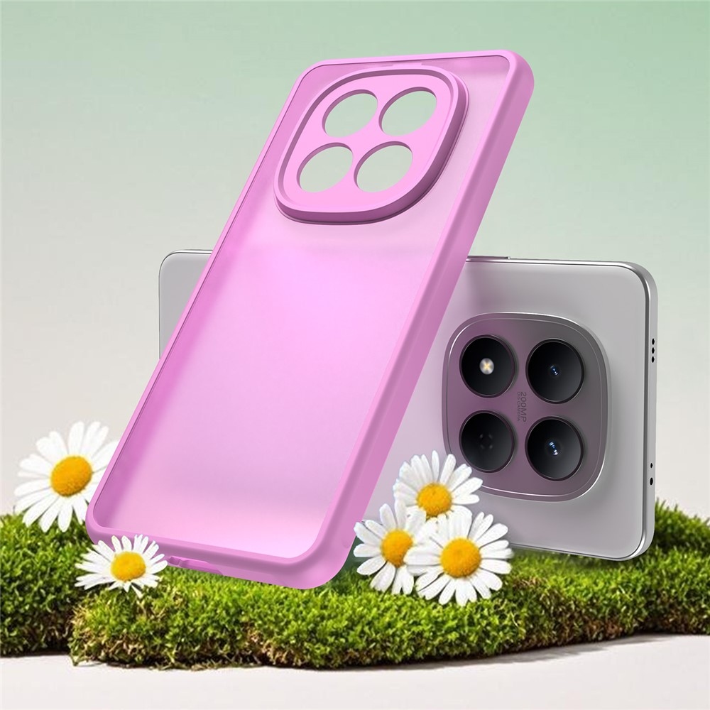 Gél tok kemény hátlappal Xiaomi Redmi Note 15 Pro 5G - világos lila