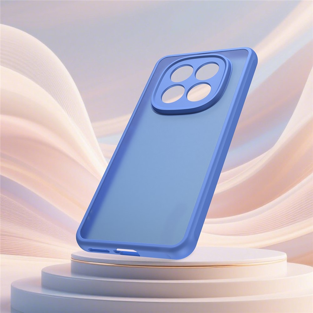 Gél tok kemény hátlappal a Xiaomi Redmi Note 15 Pro 5G számára - világoskék színben