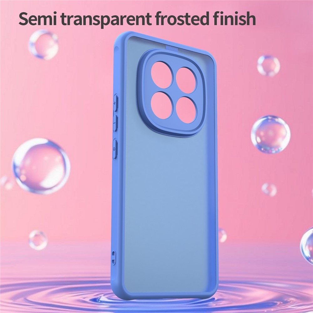 Gél tok kemény hátlappal a Xiaomi Redmi Note 15 Pro 5G számára - világoskék színben