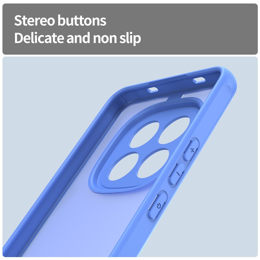 Gél tok kemény hátlappal a Xiaomi Redmi Note 15 Pro 5G számára - világoskék színben