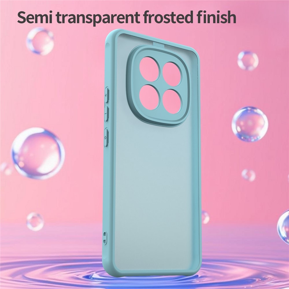 Gél tok kemény hátlappal a Xiaomi Redmi Note 15 Pro 5G számára - világoszöld