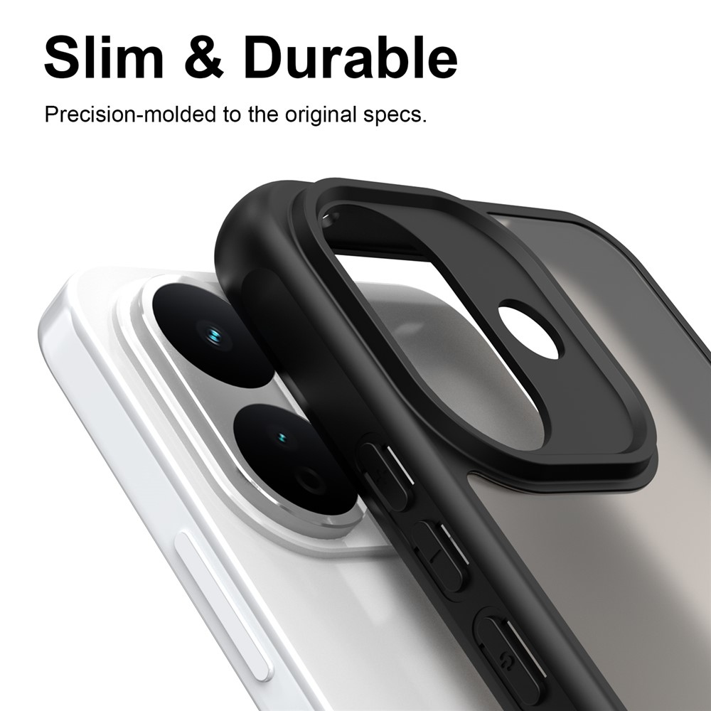 Proof gél tok merev háttámlával a Xiaomi Redmi Note 17 Pro 5G-hez – fekete