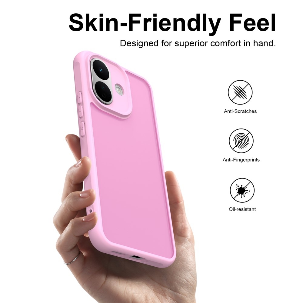 Proof gél tok merev hátlappal a Xiaomi Redmi Note 17 Pro 5G-hez – rózsaszín