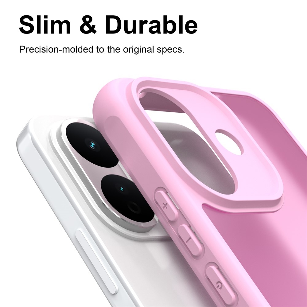 Proof gél tok merev hátlappal a Xiaomi Redmi Note 17 Pro 5G-hez – rózsaszín
