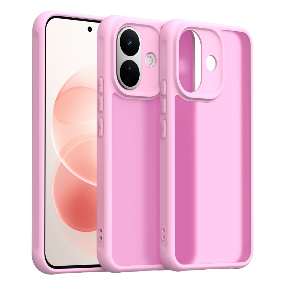 Proof gél tok merev hátlappal a Xiaomi Redmi Note 17 Pro 5G-hez – rózsaszín