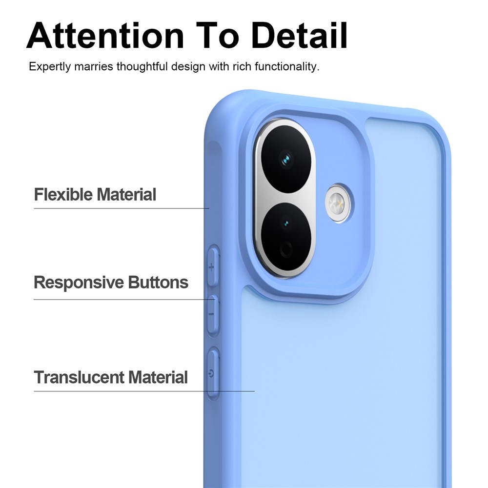 Proof gél tok merev háttámlával a Xiaomi Redmi Note 17 Pro 5G-hez – világoskék