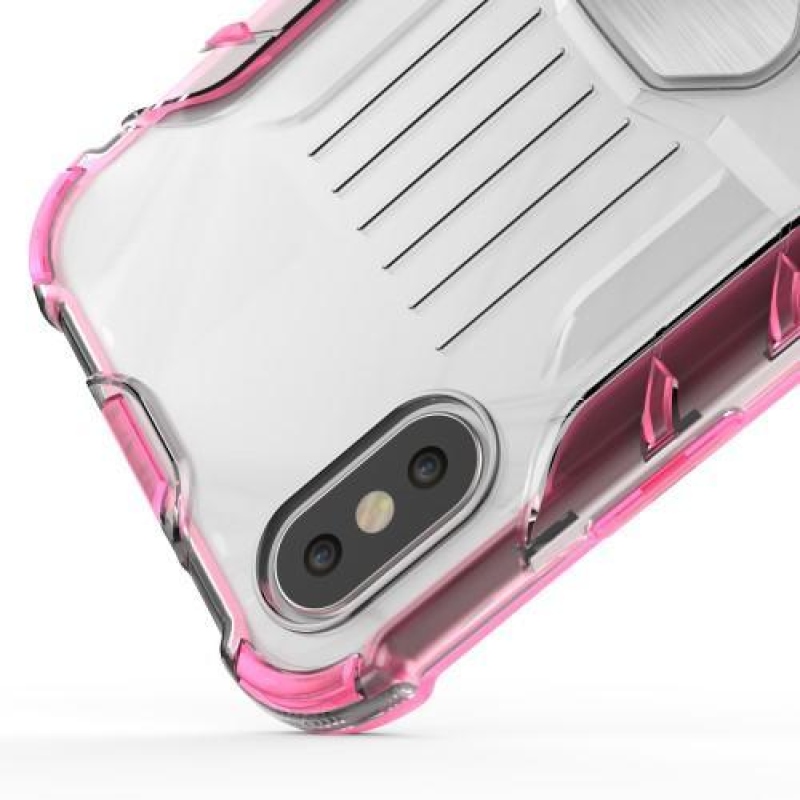 Bizonyítottan tartós hibrid tok iPhone X készülékhez - rózsaszínű