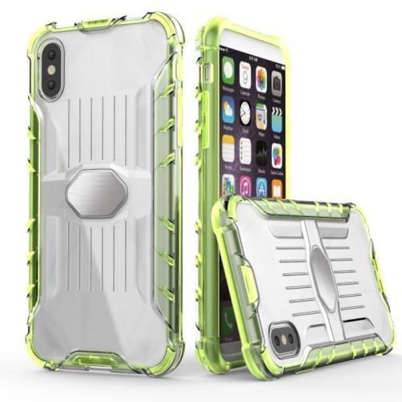 Tartós hibrid tok iPhone X készülékhez - zöld