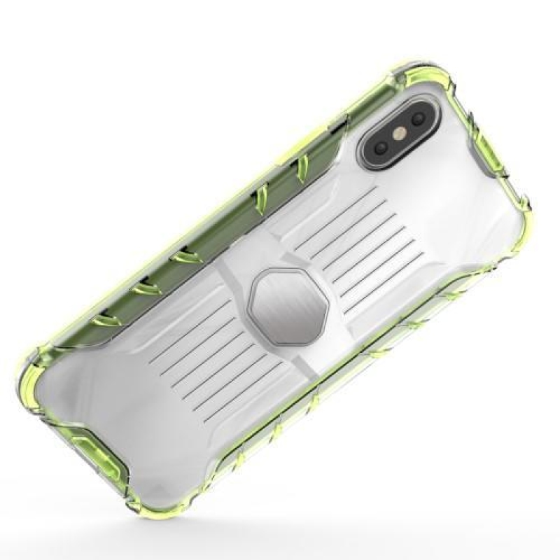 Tartós hibrid tok iPhone X készülékhez - zöld