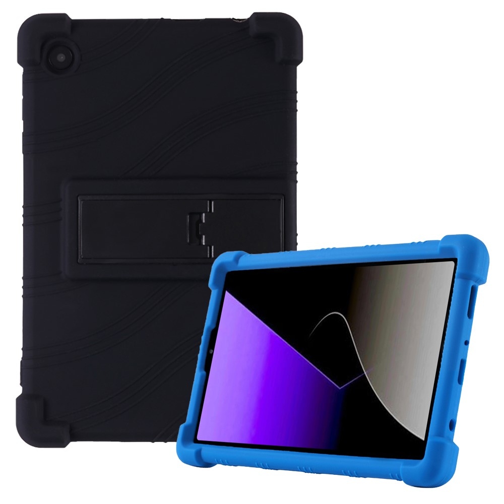 Védő szilikon tok megerősített sarkokkal Samsung Galaxy Tab A11 készülékhez - fekete