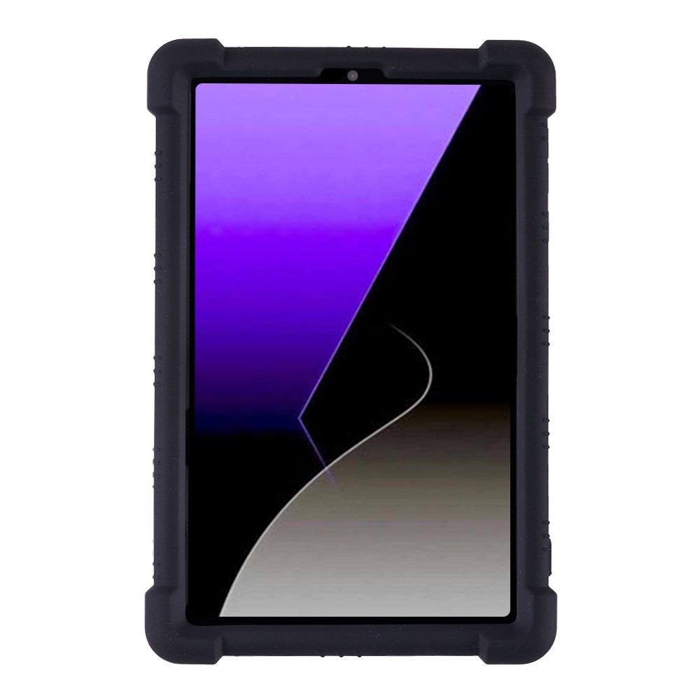 Védő szilikon tok megerősített sarkokkal Samsung Galaxy Tab A11 készülékhez - fekete