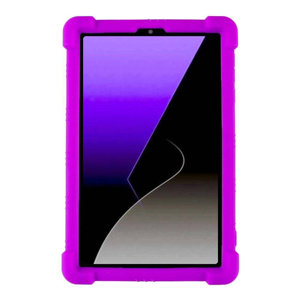 Védő szilikon tok megerősített sarkokkal Samsung Galaxy Tab A11 készülékhez - lila