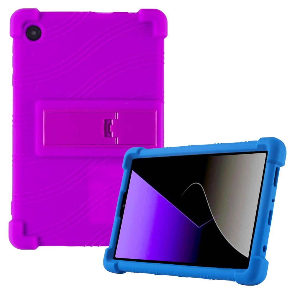 Védő szilikon tok megerősített sarkokkal Samsung Galaxy Tab A11 készülékhez - lila