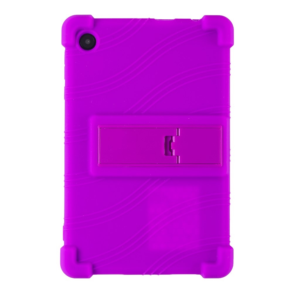 Védő szilikon tok megerősített sarkokkal Samsung Galaxy Tab A11 készülékhez - lila