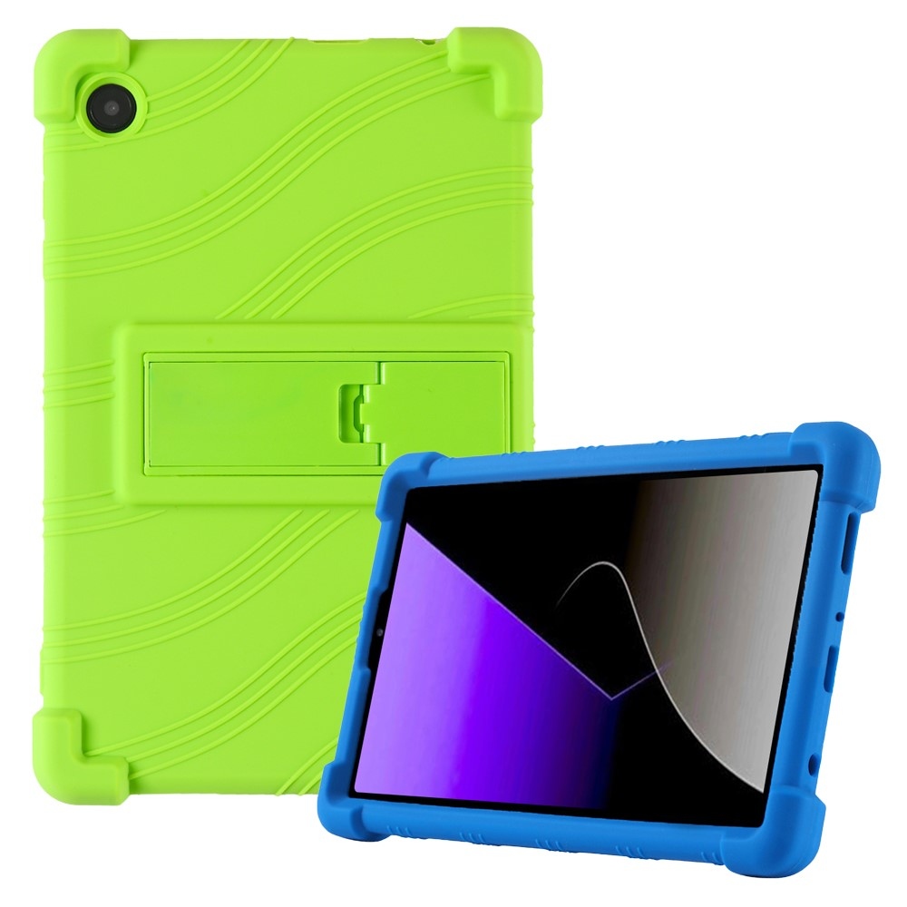 Védő szilikon tok megerősített sarkokkal Samsung Galaxy Tab A11 készülékhez - zöld