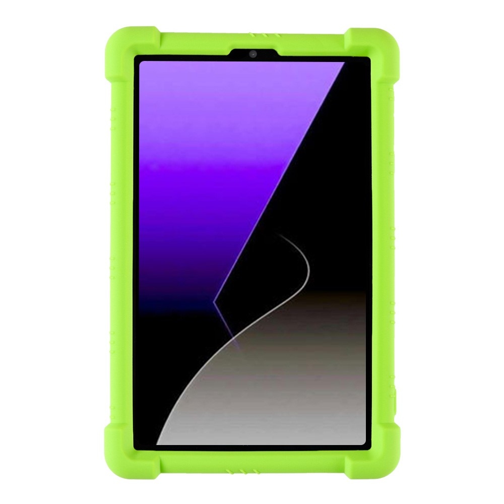 Védő szilikon tok megerősített sarkokkal Samsung Galaxy Tab A11 készülékhez - zöld
