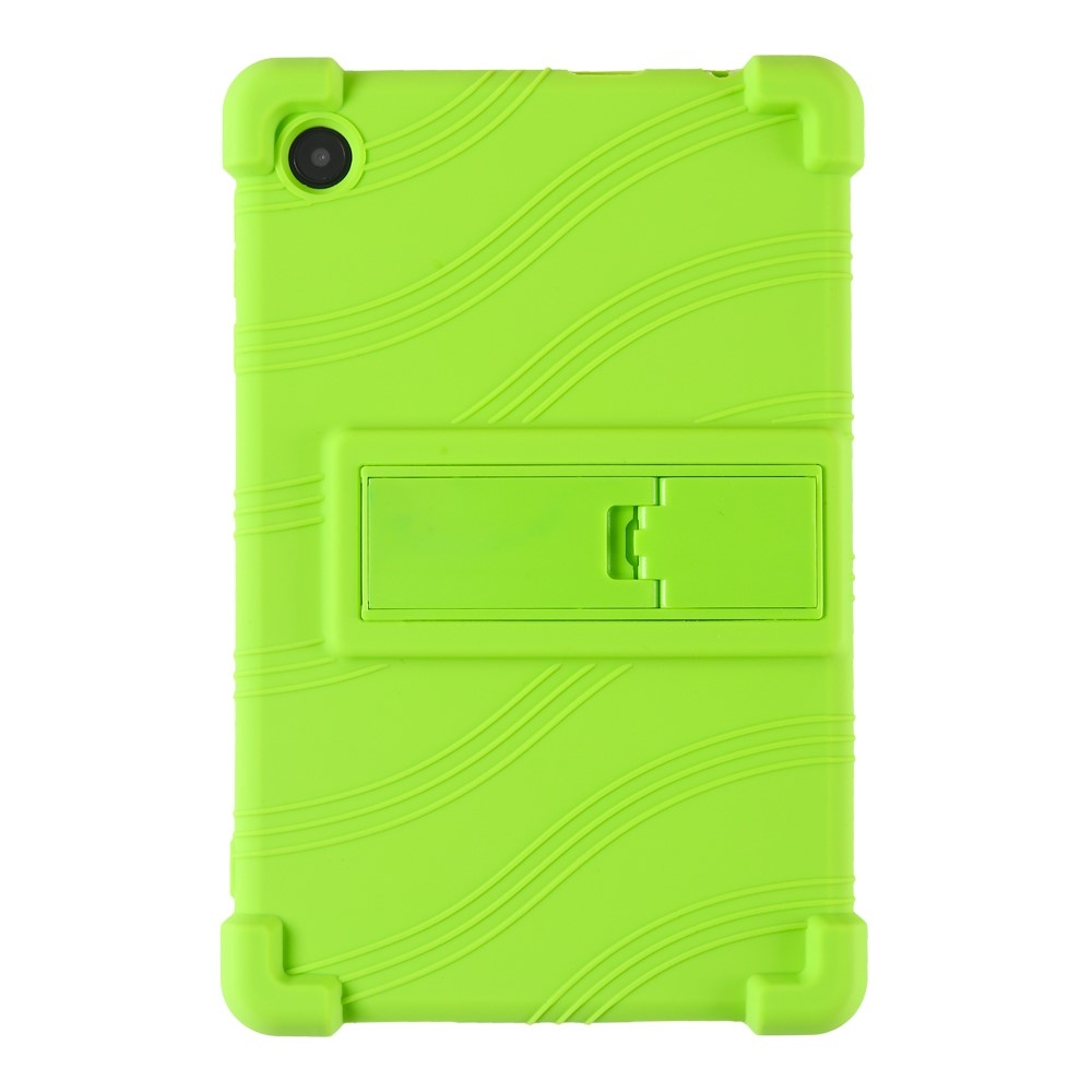 Védő szilikon tok megerősített sarkokkal Samsung Galaxy Tab A11 készülékhez - zöld