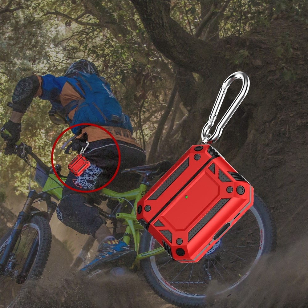 Tartós védőburkolat az Apple AirPods Pro 3 készülékhez - piros színű