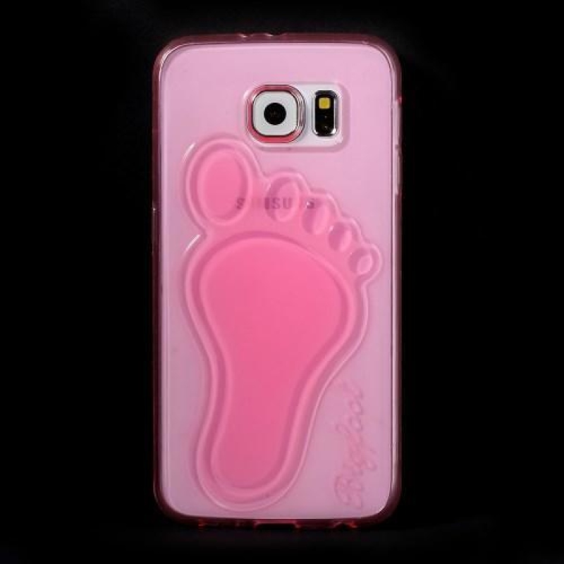 Csúszásgátló zselés borítás Samsung Galaxy S6-hoz - rózsaszínű