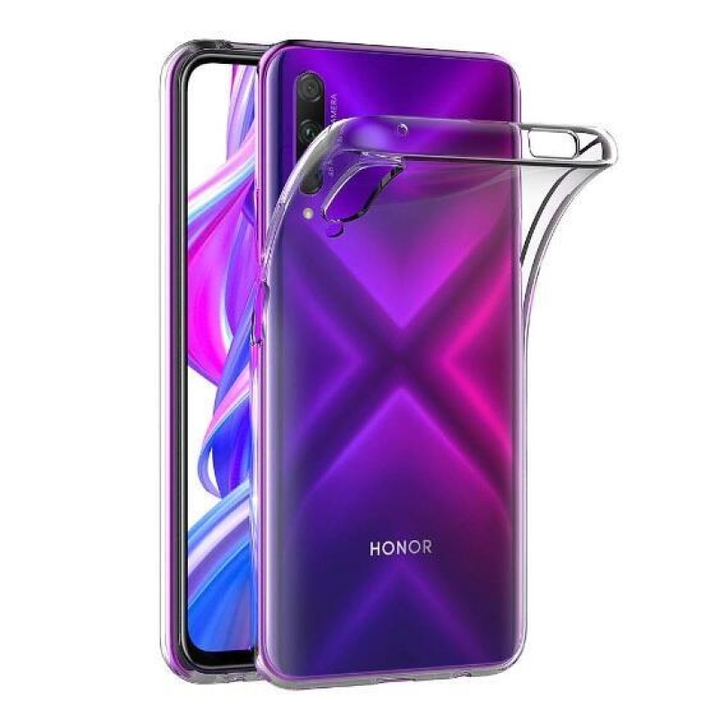 Átlátszó zselés tok a Honor 9X Pro/Huawei P Smart Pro (2019) számára - átlátszó